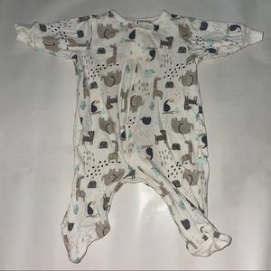 ❗️3/$12 Gerber Animal Zipper Footie Onesie